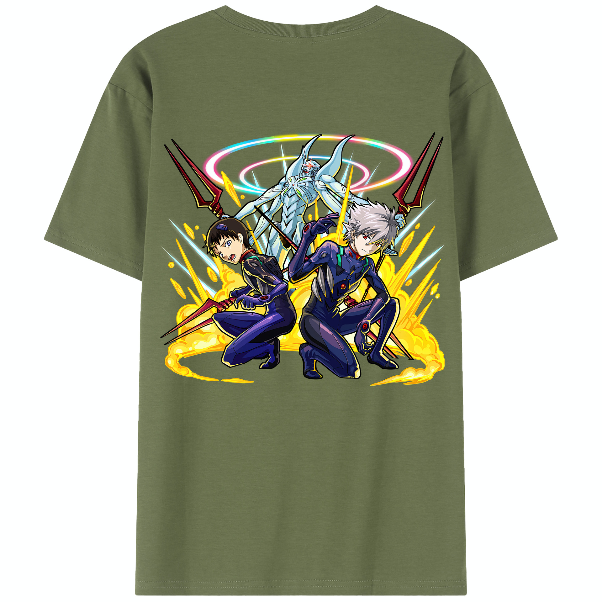 （画像用） EVA 新世紀エヴァンゲリオン 綿100％半袖Tシャツ（背面プリント）